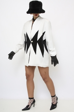 Blazer branco det preto 80´s