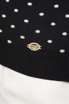 Imagem do Cardigan poa ANSELMI preto