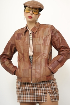 Boina de couro marrom vintage na internet