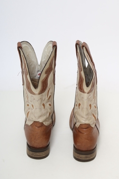 Imagem do Bota western texana marrom creme 38