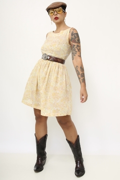 Imagem do Vestido amarelo outono flores vintage