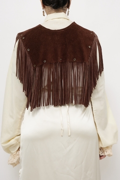 Pala 100% couro marrom western - loja online