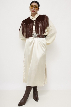 Pala 100% couro marrom western - comprar online