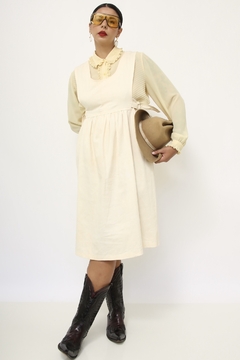 Imagem do Vestido bege midi vintage