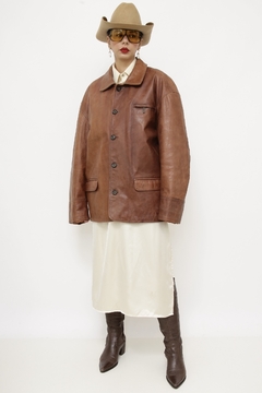 Imagem do Jaqueta 100% couro london vintage