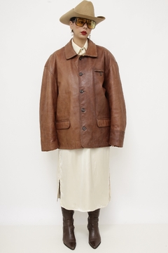 Jaqueta 100% couro london vintage na internet