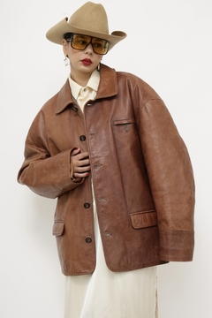 Imagem do Jaqueta 100% couro london vintage