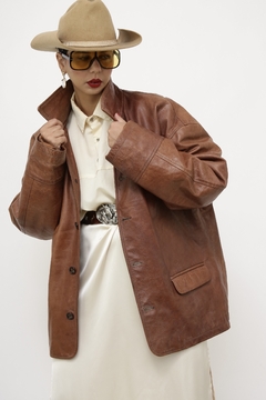 Imagem do Jaqueta 100% couro london vintage