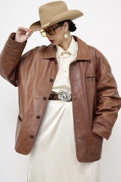 Jaqueta 100% couro london vintage na internet