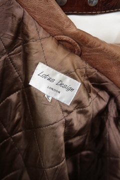 Jaqueta 100% couro london vintage