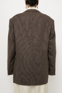 Blazer VIA VENETO xadrez marrom lã na internet