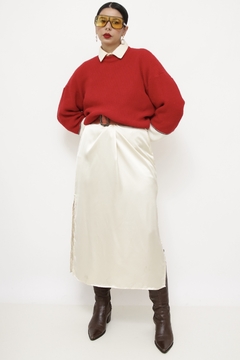 Pulover vermelho off vintage mng bunfante na internet
