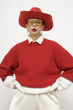Imagem do Pulover vermelho off vintage mng bunfante