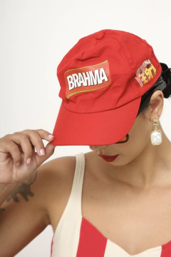 Bone brahma vermelho vintage - comprar online