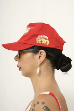 Bone brahma vermelho vintage - Capichó Brechó