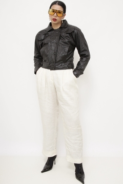 Jaqueta couro cropped forrada - loja online