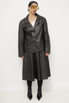 Blazer couro VITORIA RALDI vintage G - comprar online
