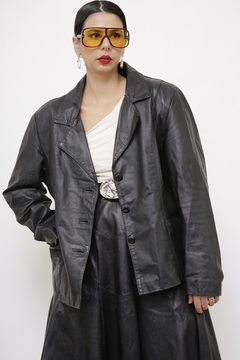 Blazer couro VITORIA RALDI vintage G na internet