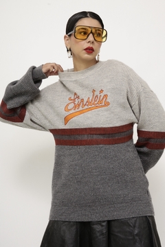 Pulover cinza EISTEIN - comprar online
