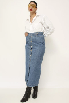 Imagem do Saia midi jeans vintage