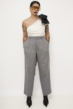 Calça cinza YSL alfaiataria vintage - comprar online