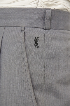 Calça cinza YSL alfaiataria vintage