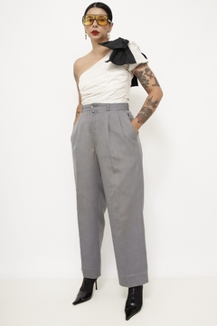 Calça cinza YSL alfaiataria vintage na internet