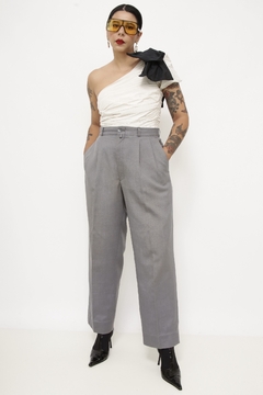 Calça cinza YSL alfaiataria vintage na internet