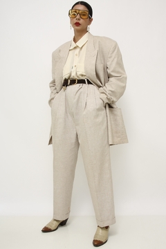 Conjunto bege alfaiataria BLAZER + CALÇA - comprar online