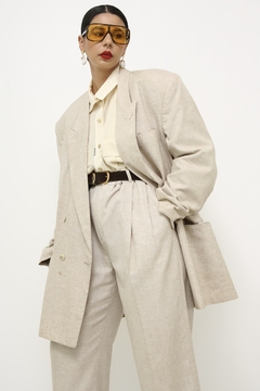 Conjunto bege alfaiataria BLAZER + CALÇA