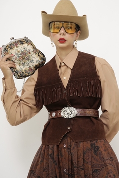 Bolsa tapeçaria alça metal vintage - comprar online