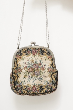 Bolsa tapeçaria alça metal vintage - comprar online
