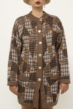 Imagem do Cardigan vintage xadrez SEVVETEEN