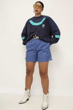 Moletom YVES SAINT LAURENT azul verde - loja online
