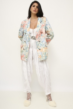 Blazer vintage flores france na internet