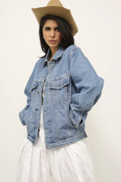 Imagem do Jaqueta jeans Domarko bordado costas