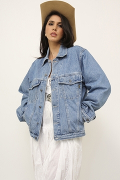 Jaqueta jeans Domarko bordado costas