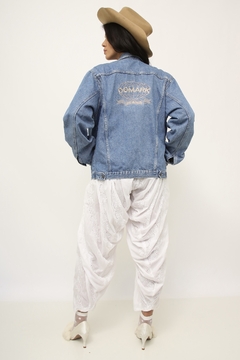 Jaqueta jeans Domarko bordado costas - loja online