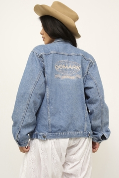 Jaqueta jeans Domarko bordado costas na internet