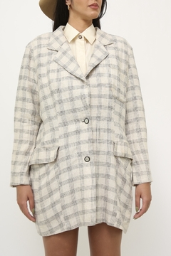 Blazer xadrez maxi vintage