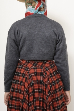Croppeed tricot western bordado