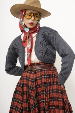 Croppeed tricot western bordado - Capichó Brechó