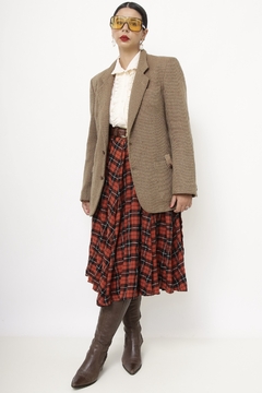 Blazer lã bege listras vila romana - comprar online