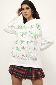 Blusa manga longa sky 90s vintage - comprar online