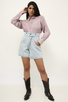 Shorts jeans cintura alta