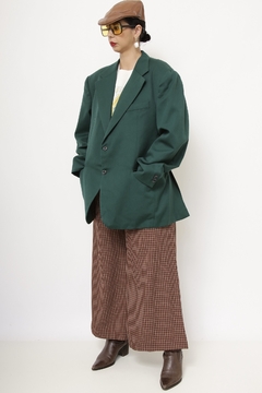 Blazer verde forrado ombreira vintage na internet