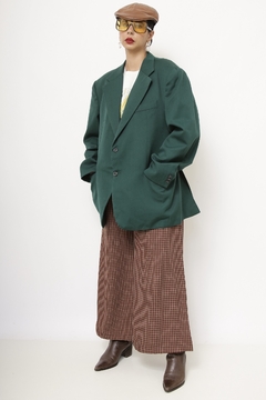Imagem do Blazer verde forrado ombreira vintage
