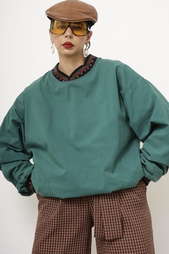 Blusa verde nylon golinha 90´s
