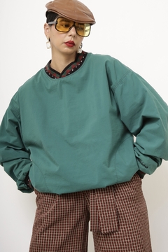 Blusa verde nylon golinha 90´s - comprar online