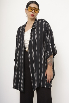 Maxi camisa poa vintage - comprar online